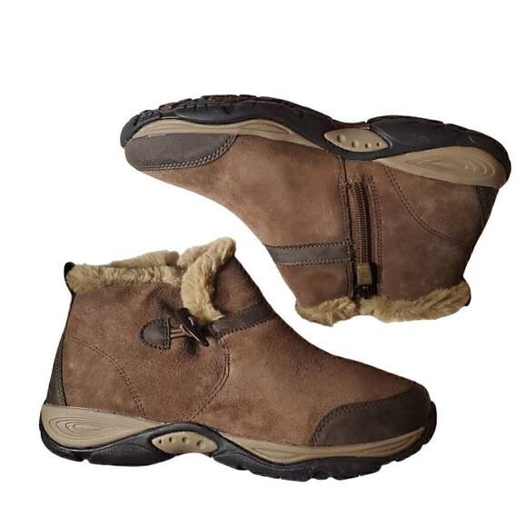 Easy Spirit Explore 24 Brown Ankle Boots NIB - Picture 1 of 5